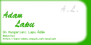 adam lapu business card